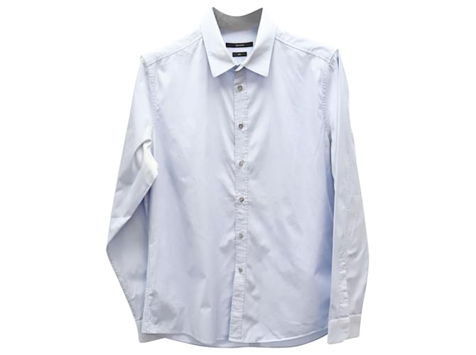 Camisa Gucci Slim Fit en Algodón Azul Claro  ref.752578