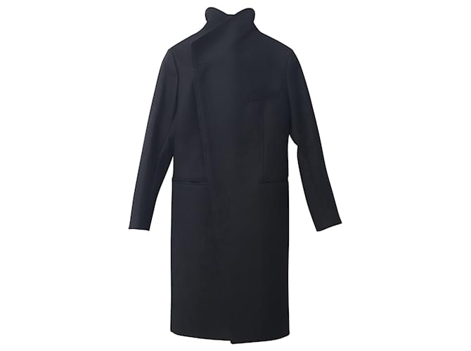 Dior Double-Breasted Coat in Black Wool  ref.752611