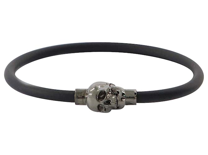Alexander Mcqueen Black Skull Bracelet  ref.752623