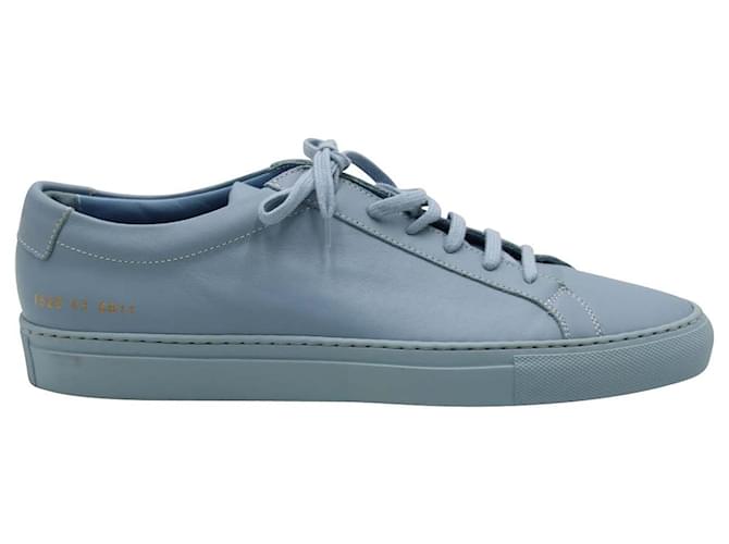 Autre Marque Common Projects Achilles Low Top Sneakers in Powder Blue Leather Light blue Pony-style calfskin  ref.752698