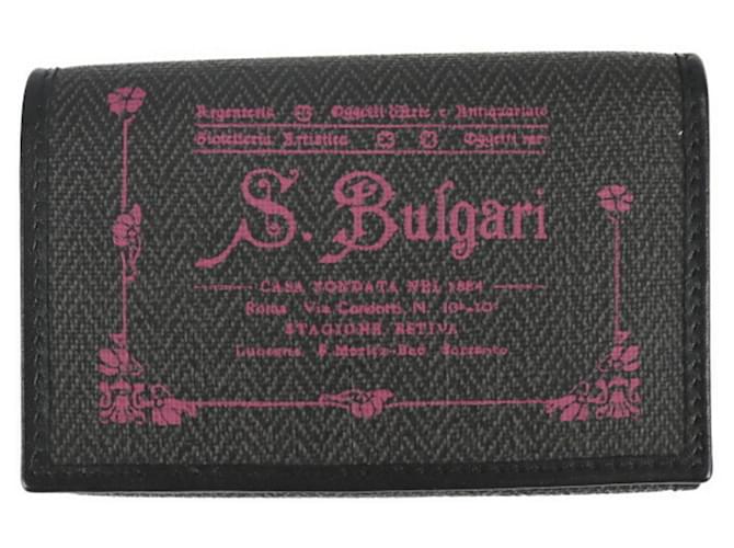 Bulgari Porte clés Black Leather  ref.752801