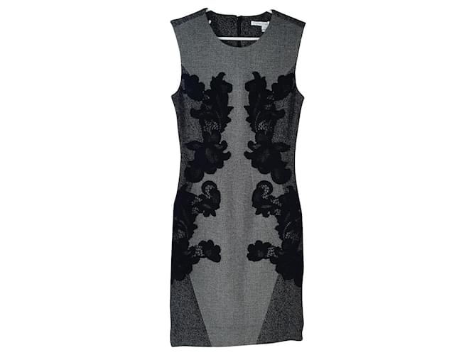 Diane Von Furstenberg Dresses Grey Wool Nylon Acrylic  ref.752922