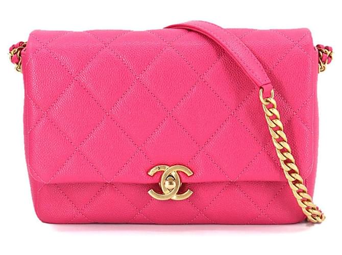 Chanel Sac à Rabat Pink Leather ref.752954 - Joli Closet