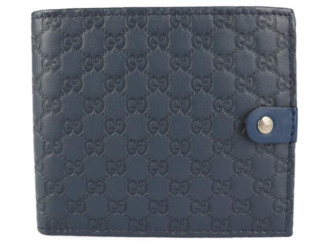 gucci Navy blue Leather  ref.752955