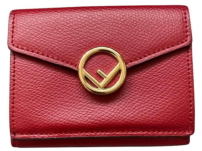 Fendi Purses, wallets, cases Red Leather  ref.752987