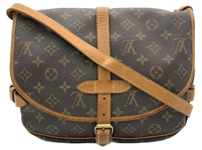 Louis Vuitton Saumur 30 Browns Monogram Crossbody in 2023