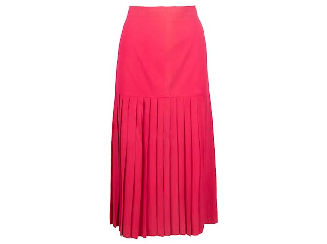 Valentino Pink Pleated Skirt Viscose  ref.753226