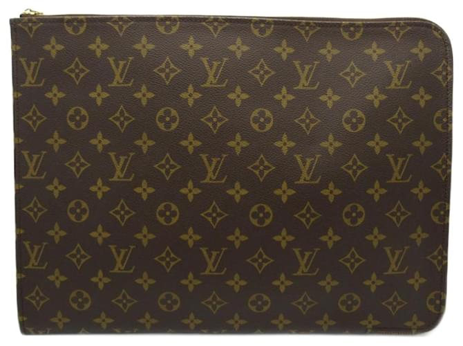 Louis Vuitton Monogram Poche Documents Brown  ref.753464