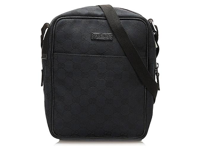 Gucci GG Canvas Crossbody Bag Black Cloth  ref.753483