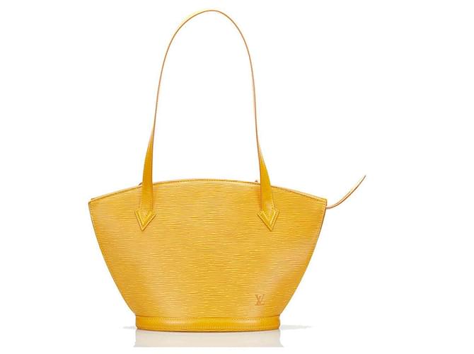 Authentic LOUIS VUITTON Saint Jacques Yellow Epi Leather Tote 