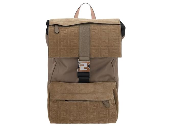 Fendiness Backpack Brown  ref.753592