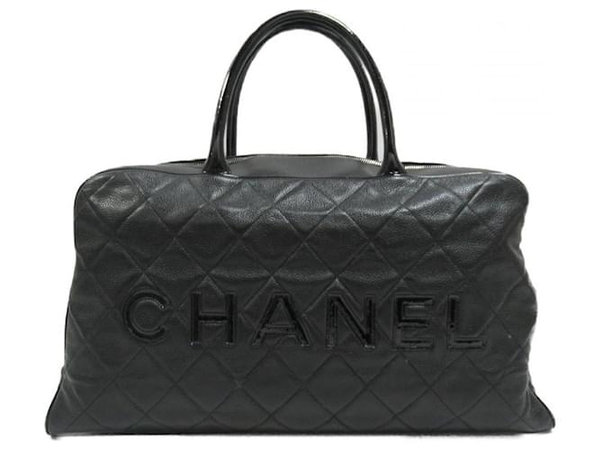 Chanel Matelasse Boston Tasche Schwarz  ref.753628