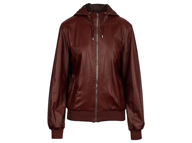 Gucci Brown Leather Jacket  ref.753688