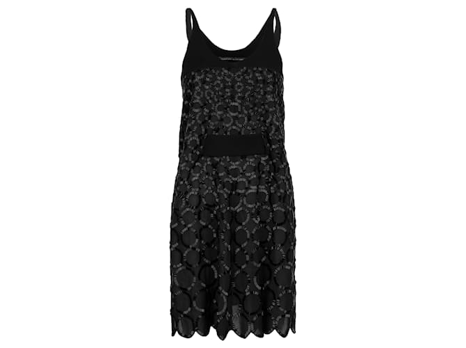 Balenciaga Perlenverziertes schwarzes Kleid  ref.753690