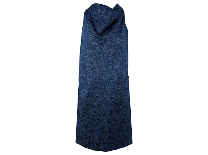 Balenciaga Metallic Blue Dress  ref.753691