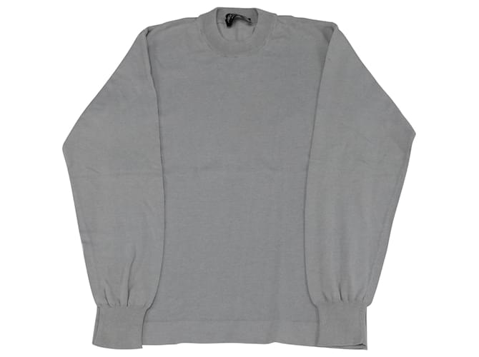 Dolce & Gabbana Jersey de manga larga en algodón gris  ref.753846