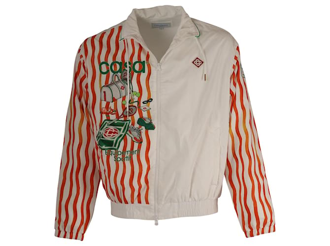 Casablanca Tennis Striped Sports Jacket in Multicolor Polyester  ref.753892