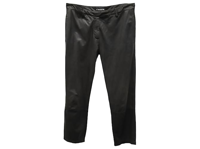 Ann Demeulemeester Pants in Black Leather  ref.753912