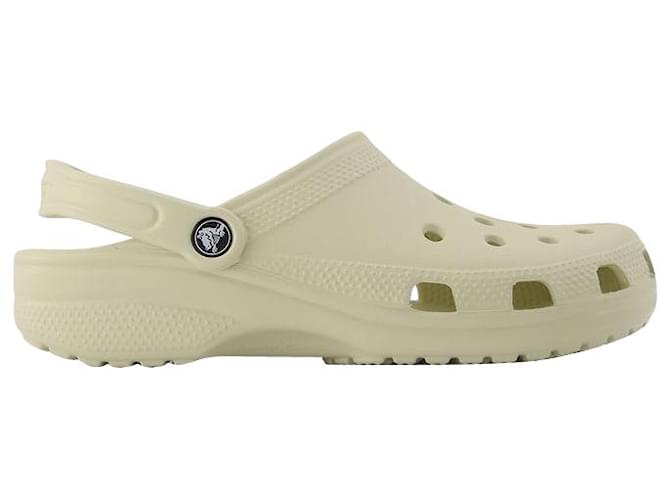 Autre Marque Classic Bone Mules - Crocs - Bone - Synthetic White Cream  ref.754138