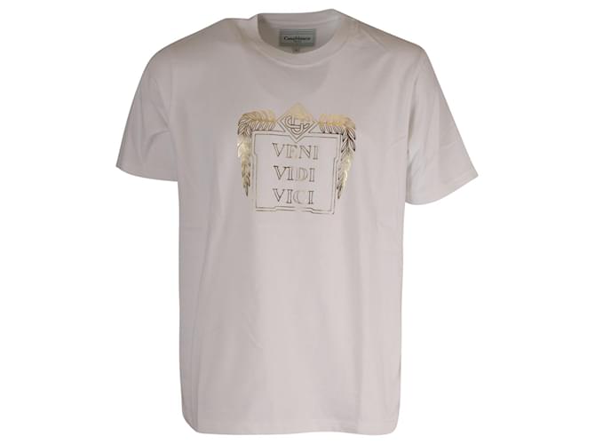 Autre Marque T-Shirt mit Casablanca-Grafikdruck aus weißer Baumwolle  ref.754178