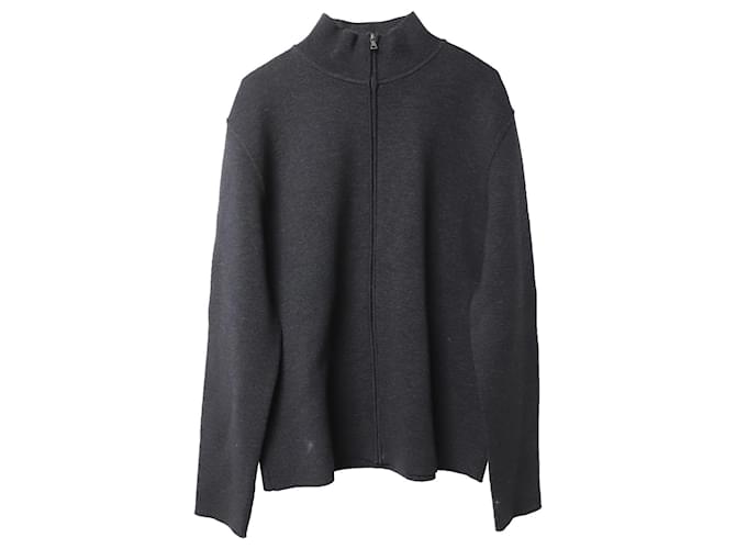 Prada Zip-Up Jacket in Grey Wool ref.754201 - Joli Closet