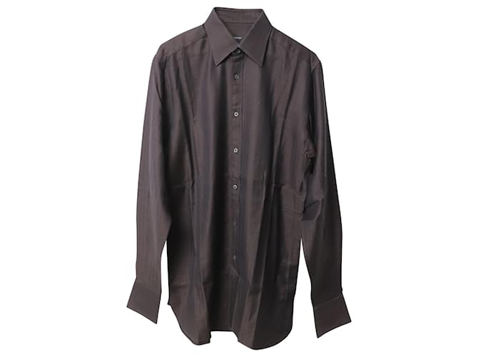 Camisa de botão espinha de peixe Gucci em algodão Borgonha profundo Bordeaux  ref.754204
