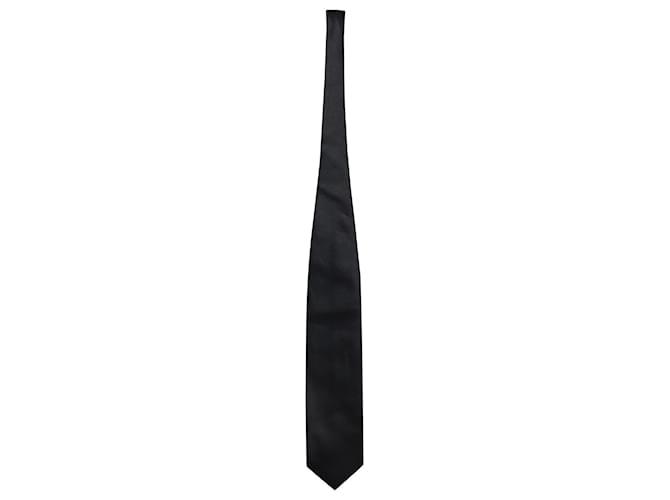 Giorgio Armani Krawatte aus schwarzer Seide  ref.754205