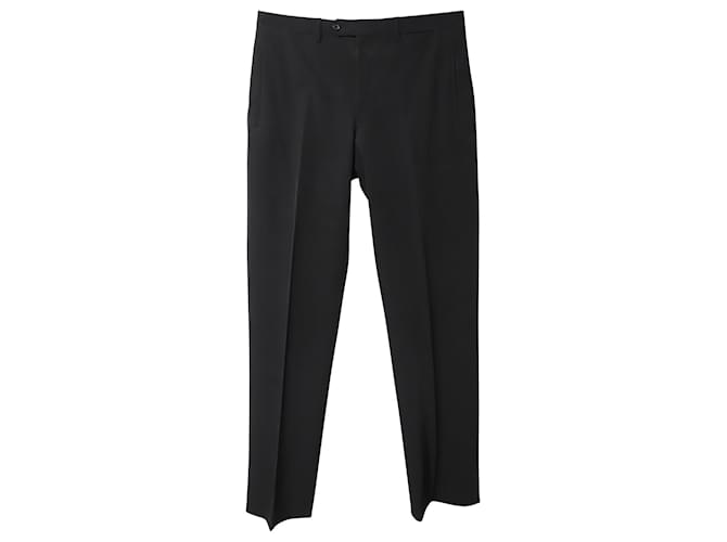 Prada Tailored Pants in Black Polyester  ref.754212