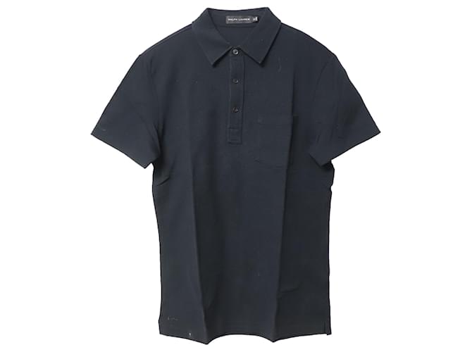Camisa polo Ralph Lauren em algodão preto  ref.754213