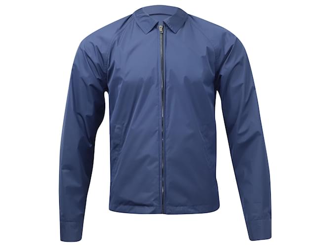 Jil Sander Reversible Lightweight Jacket in Blue Cotton Polyester  ref.754237