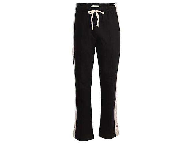 Autre Marque Pantaloni Casablanca con fiocco di neve a righe laterali in cotone nero  ref.754251