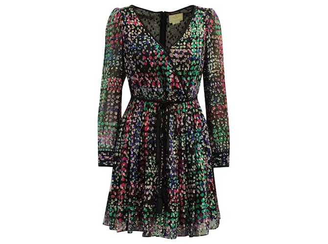 Kate Spade Sparkle Mini Dress in Multicolor Silk Multiple colors  ref.754293