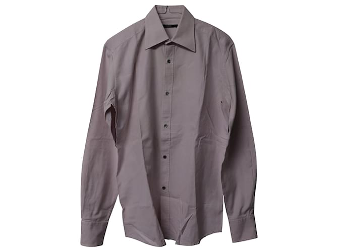 Camicia formale con bottoni Gucci in cotone rosa  ref.754310