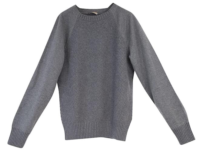 Bottega Veneta Strick-Sweatshirt aus grauer Baumwolle  ref.754328