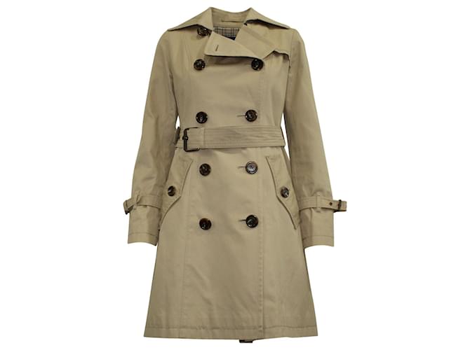 Burberry Blue Label Sandringham Trench Coat in Beige Cotton  ref.754329