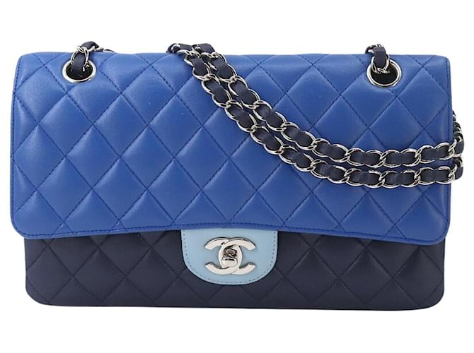 Chanel Timeless Blue Leather  ref.754690