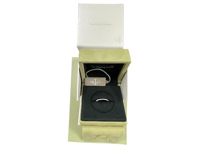 Van Cleef & Arpels Perlée-Ring mit Goldperlen, Kleines Modell Silber Weißgold  ref.754875