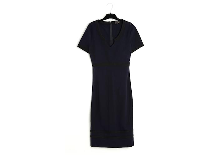 Fendi Dresses Black Navy blue Wool  ref.755079