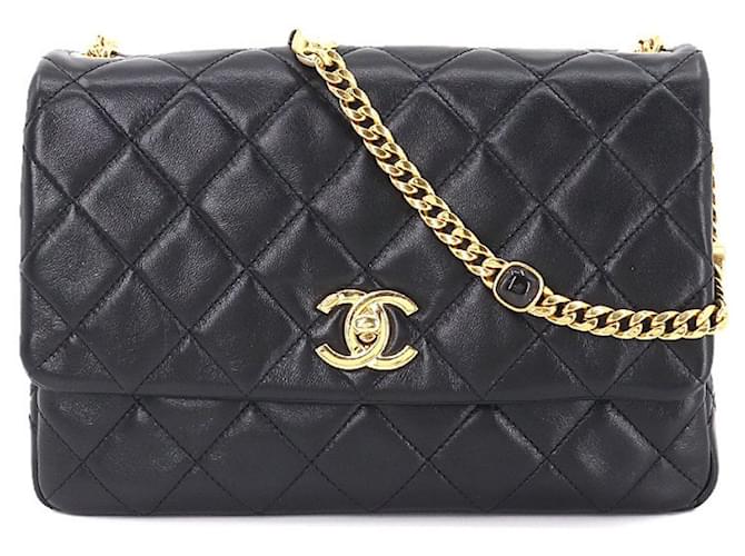 Chanel Sac à Rabat Black Leather  ref.755098