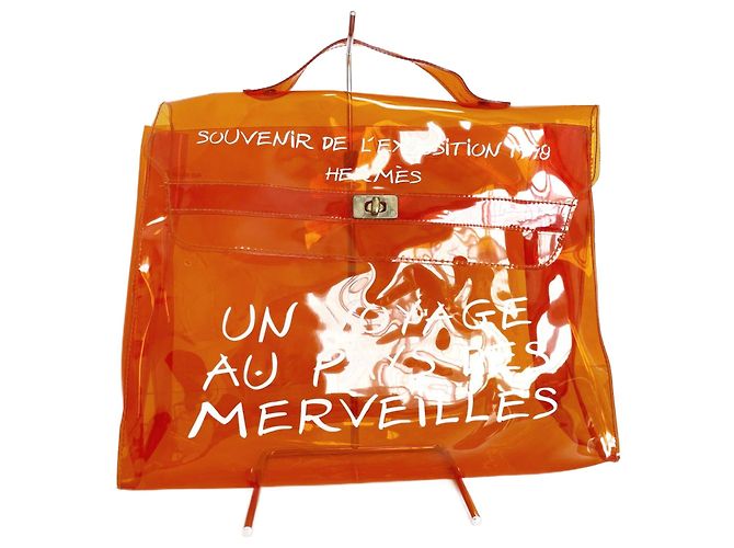 Hermès hermes kelly Arancione Plastica