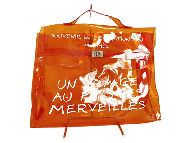 Hermès Hermes Kelly Naranja Plástico  ref.755126