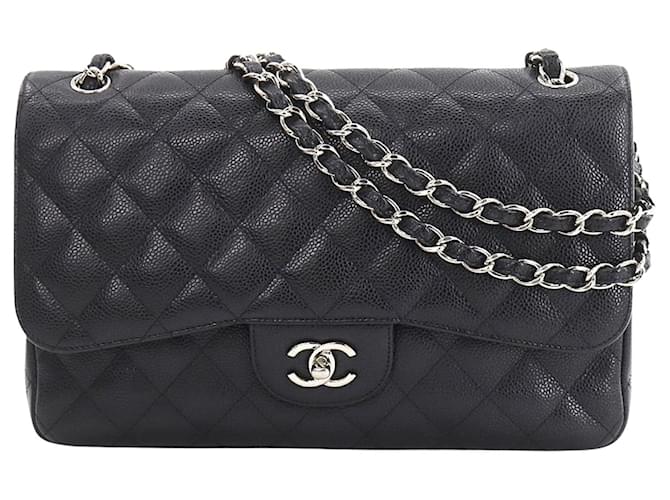 Chanel Timeless Black Leather  ref.755191