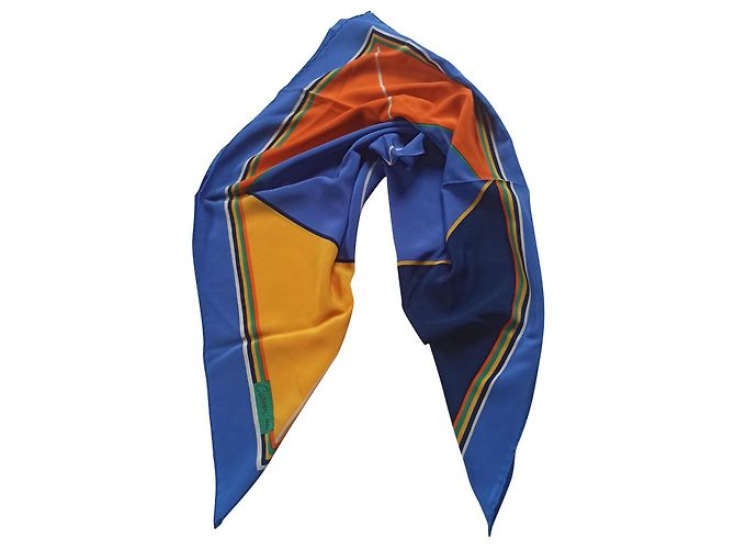 Pañuelo cuadrado de seda Carven 88x88 cm Multicolor