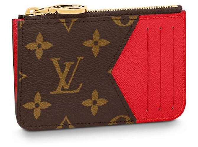Louis Vuitton Tarjetero LV Romy nuevo rojo Roja  ref.755464