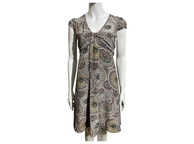 Vestido Joseph de seda con estampado floral estilo imperio Multicolor