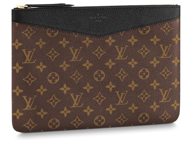 Louis Vuitton Daily Pouch Monogram Marrón Castaño