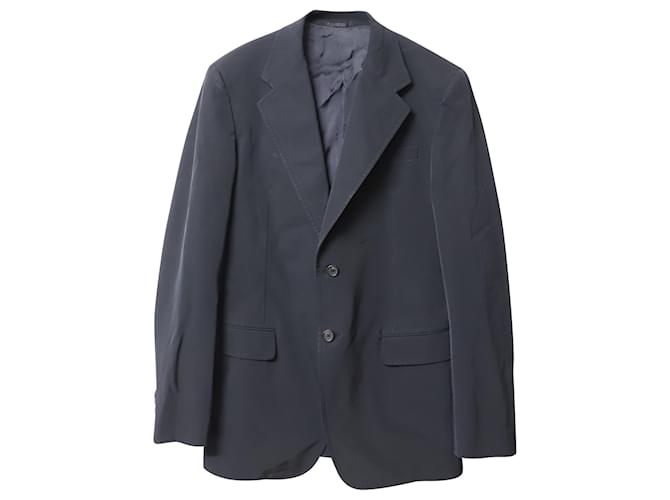 Prada Single-Breasted Jacket in Black Polyester  ref.755666