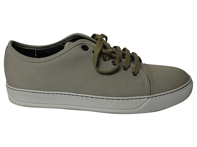 Lanvin DBB1 Tap Toe Sneakers aus grauer Baumwolle  ref.755667