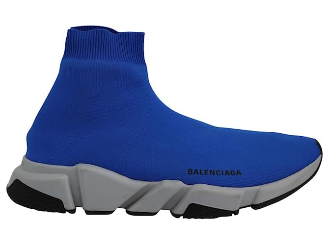 Baskets Balenciaga Speed en Polyester Bleu  ref.755705