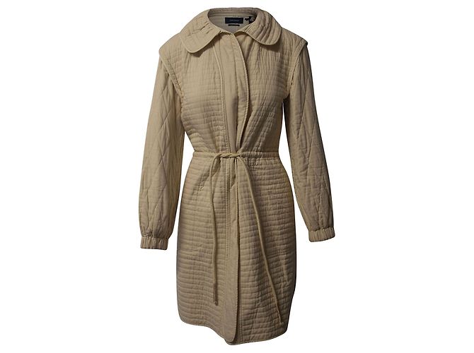 Isabel Marant Casaco acolchoado acolchoado em algodão creme Branco Cru